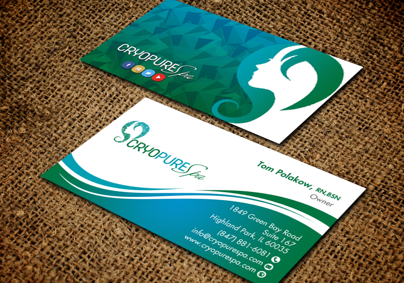 Design de Carte de Visite par chandrayaan.creative pour CryoPure Spa, LLC. | Design #9209783