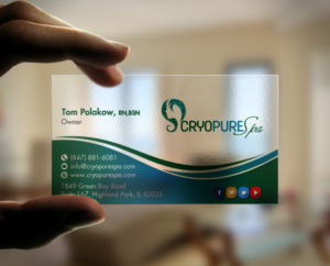 Design de Carte de Visite par chandrayaan.creative pour CryoPure Spa, LLC. | Design : #9209784
