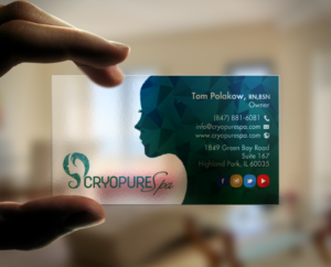 Design de Carte de Visite par chandrayaan.creative pour CryoPure Spa, LLC. | Design : #9209788