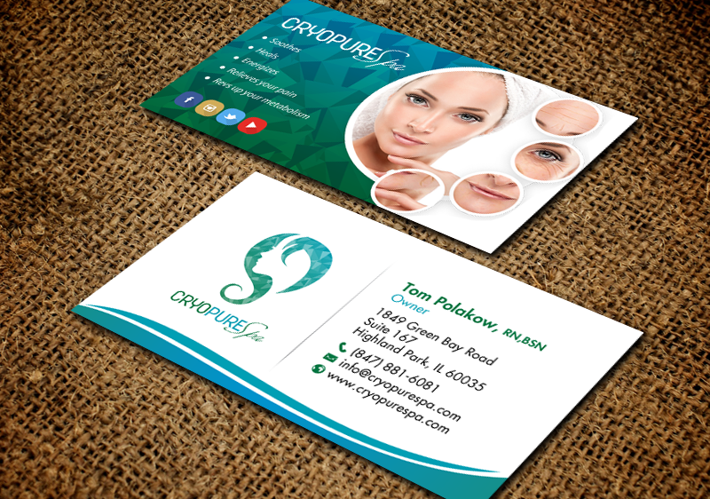 Design de Carte de Visite par chandrayaan.creative pour CryoPure Spa, LLC. | Design #9209790