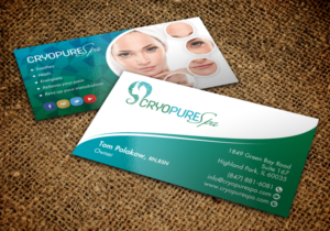 Design de Carte de Visite par chandrayaan.creative pour CryoPure Spa, LLC. | Design : #9209791