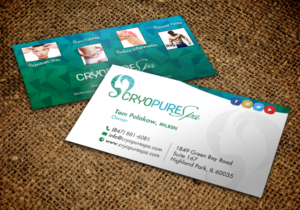 Design de Carte de Visite par chandrayaan.creative pour CryoPure Spa, LLC. | Design : #9209799
