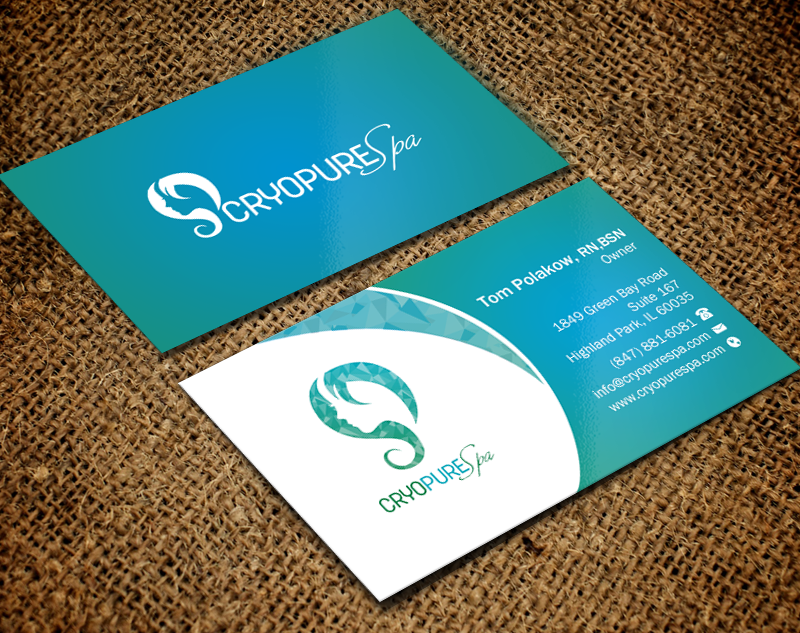 Design de Carte de Visite par chandrayaan.creative pour CryoPure Spa, LLC. | Design #9209865
