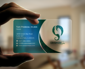 Design de Carte de Visite par chandrayaan.creative pour CryoPure Spa, LLC. | Design : #9209867
