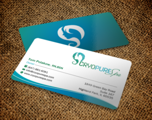 Design de Carte de Visite par chandrayaan.creative pour CryoPure Spa, LLC. | Design : #9209871