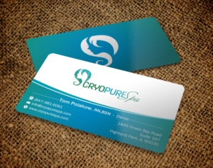 Design de Carte de Visite par chandrayaan.creative pour CryoPure Spa, LLC. | Design : #9209872