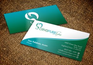 Business Card Design by chandrayaan.creative for CryoPure Spa, LLC. | Design: #9216642