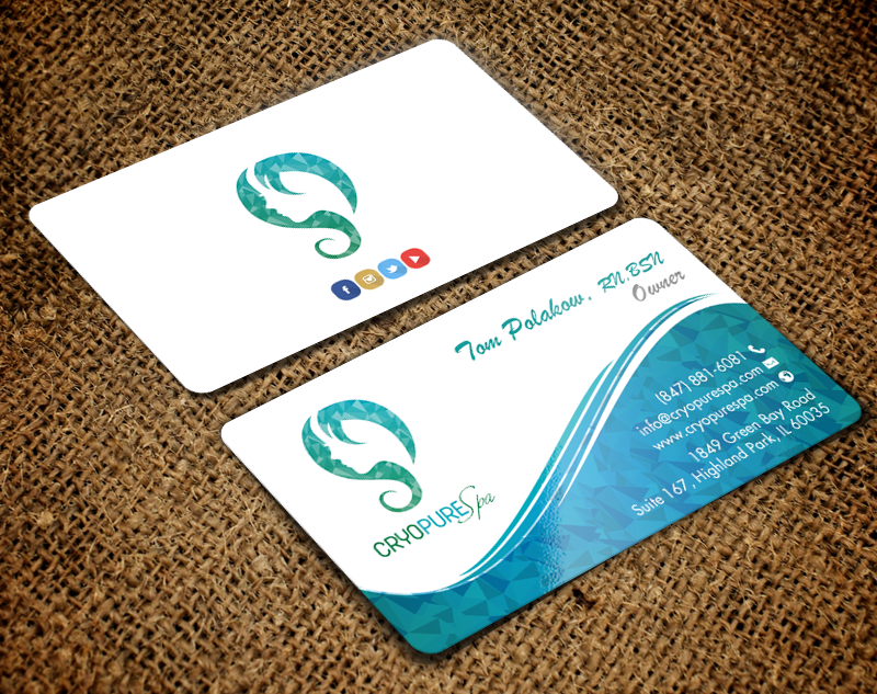 Design de Carte de Visite par chandrayaan.creative pour CryoPure Spa, LLC. | Design #9249035