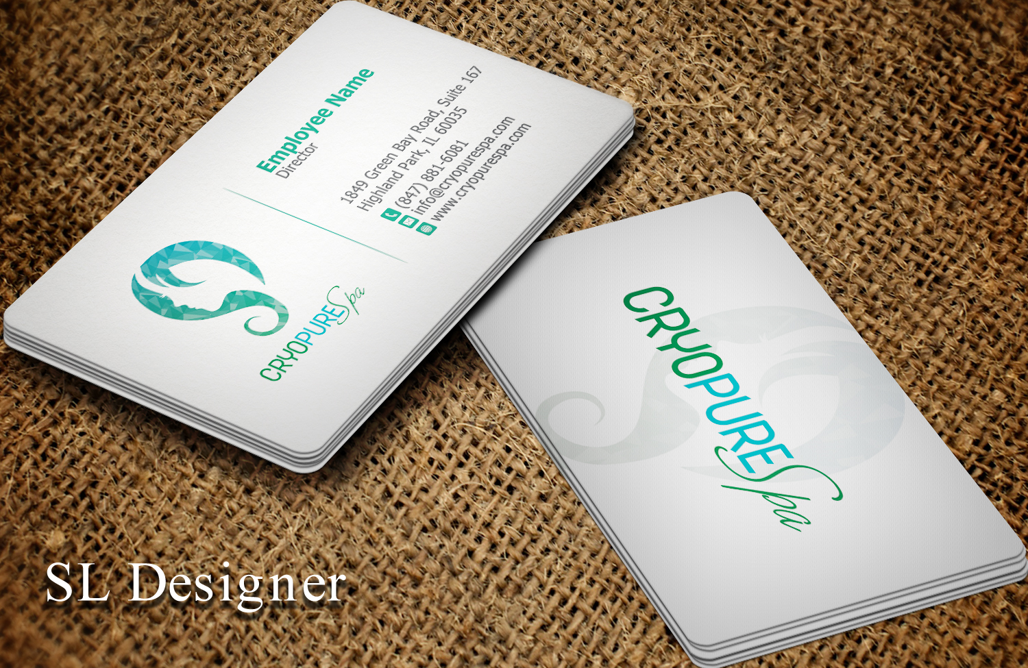Business Card Design by SL Designer for CryoPure Spa, LLC. | Design #9208917