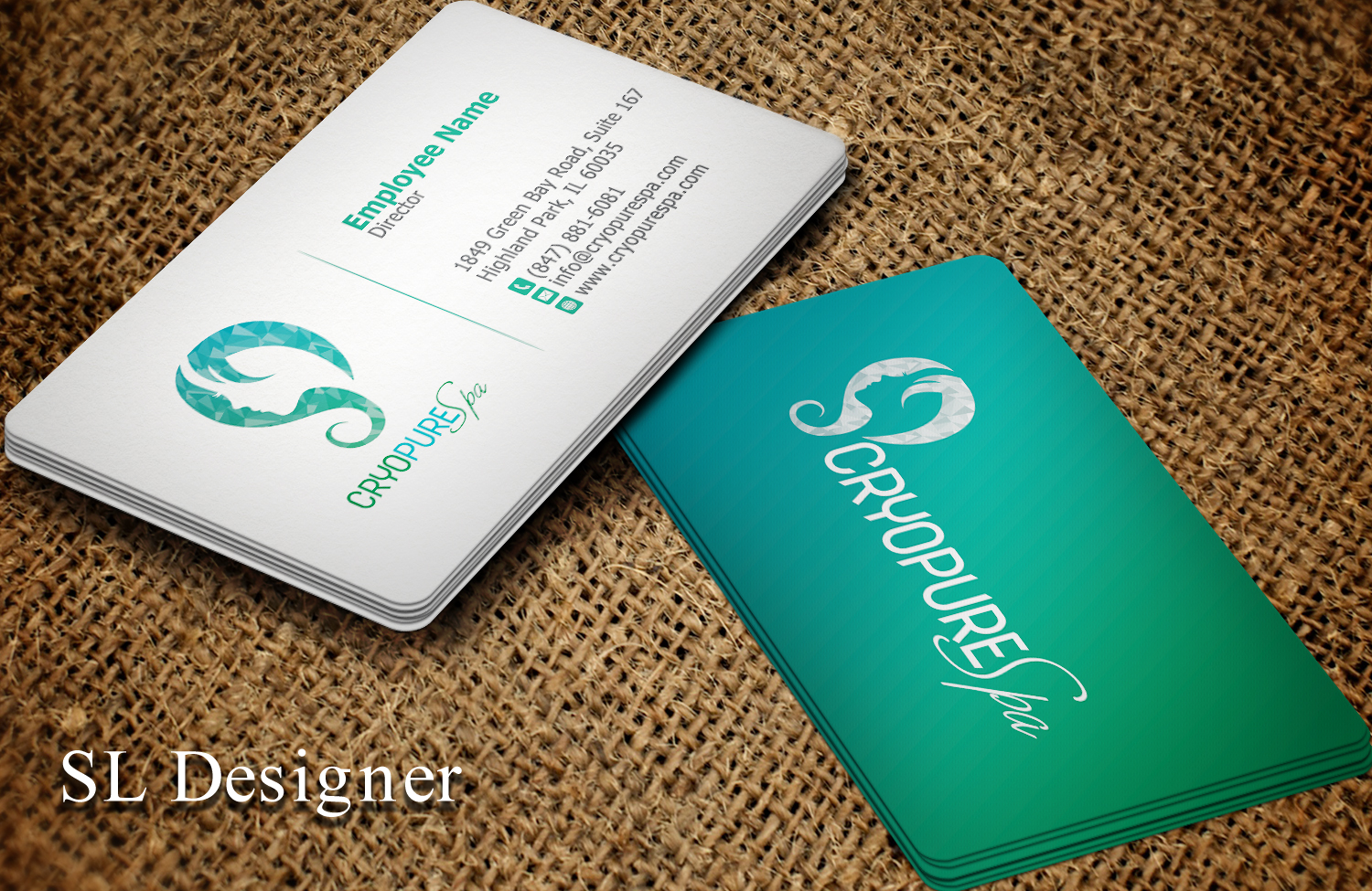Business Card Design by SL Designer for CryoPure Spa, LLC. | Design #9208919