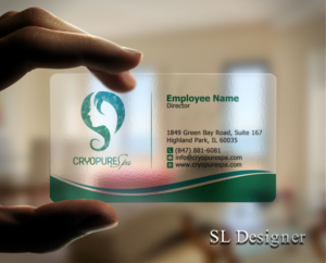 Design de Carte de Visite par SL Designer pour CryoPure Spa, LLC. | Design : #9208968