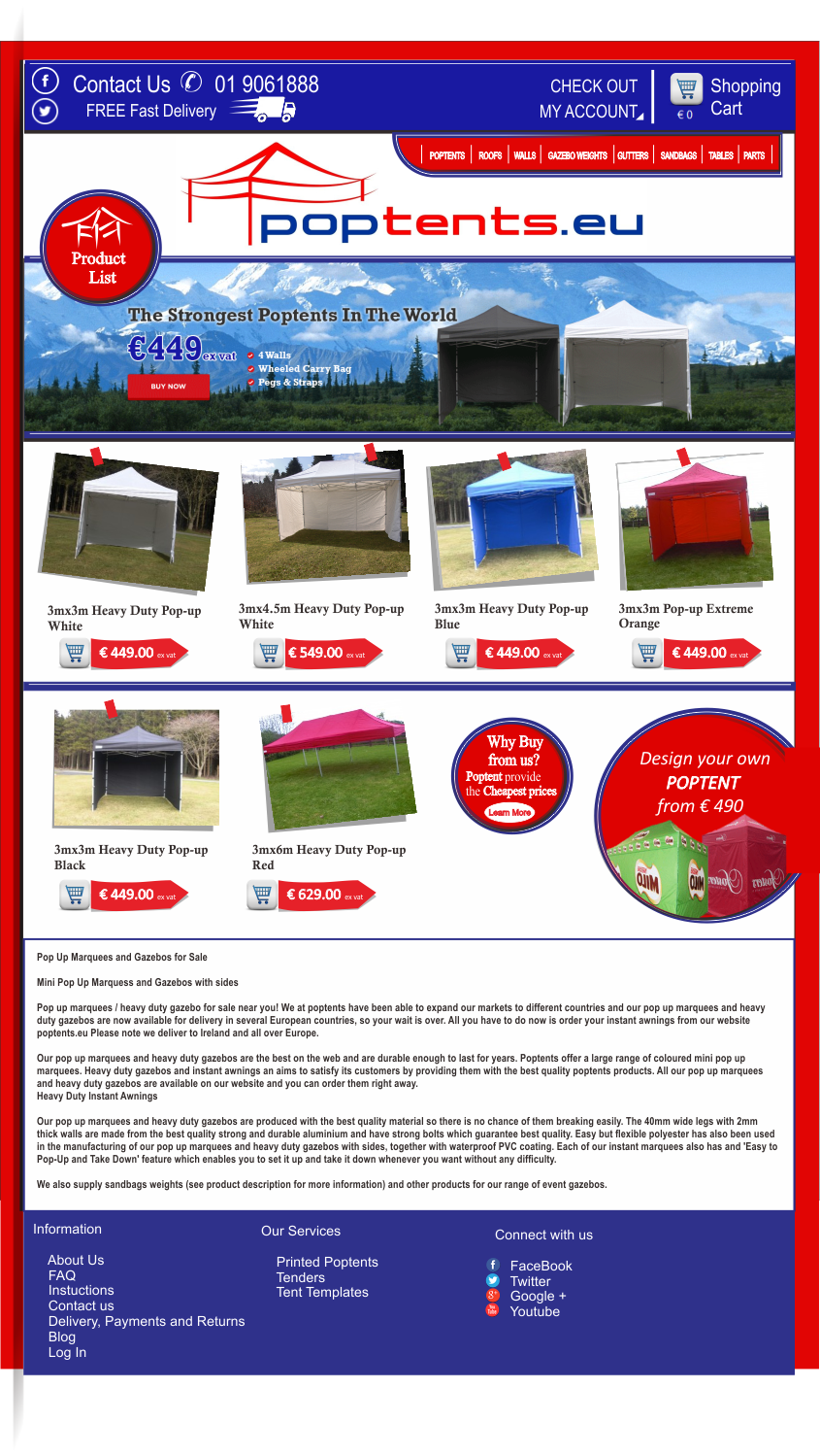 Web Design by salmazhafirah for Poptents.eu | Design #9210365