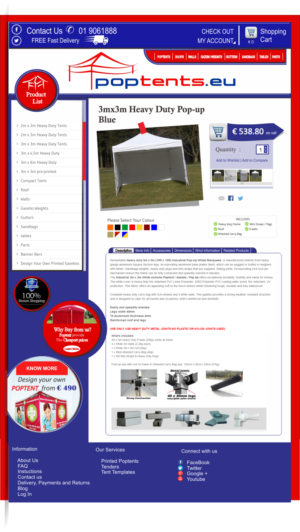 Web Design by salmazhafirah for Poptents.eu | Design #9210366