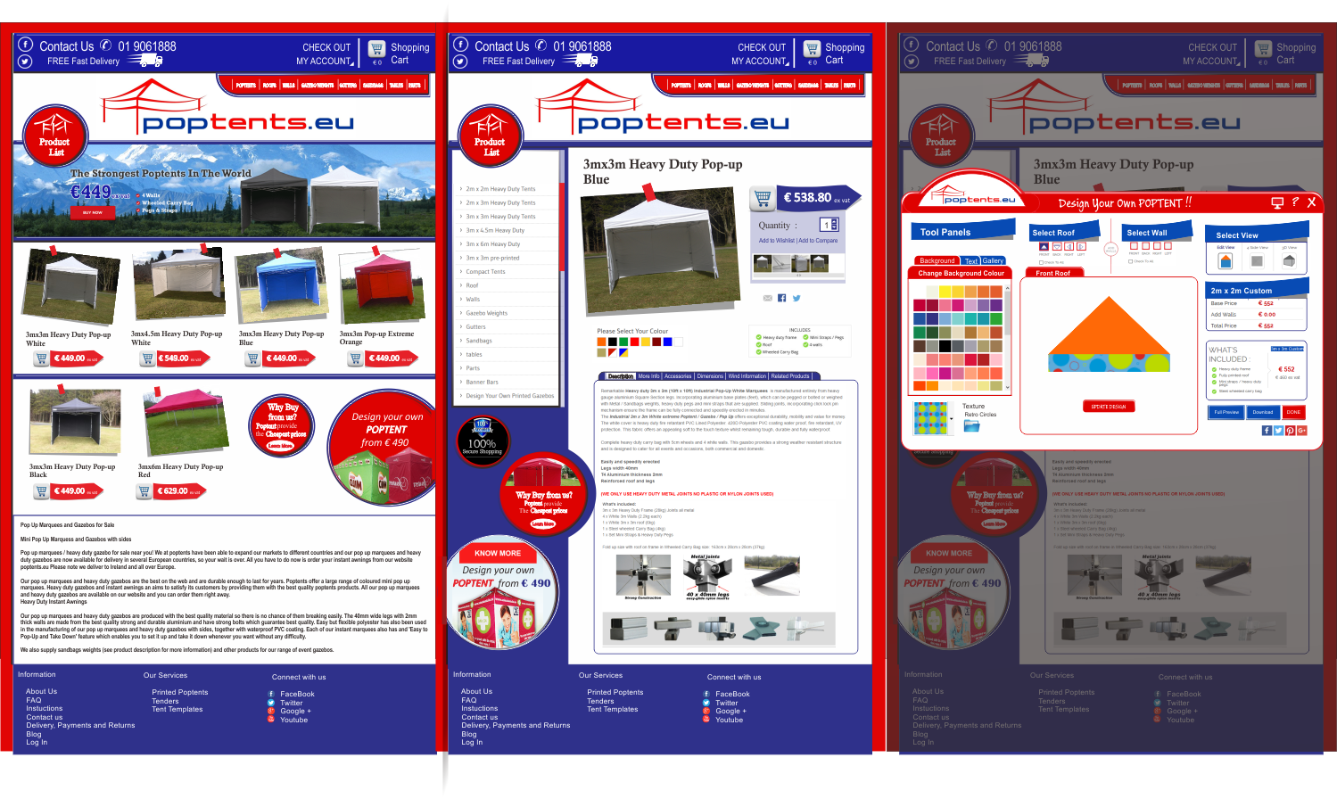 Diseño Web por salmazhafirah para Poptents.eu | Diseño #9210368