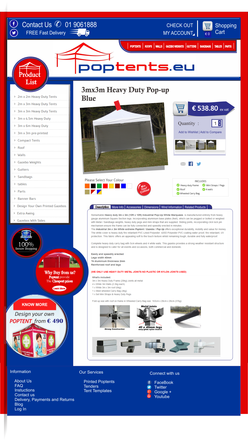 Diseño Web por salmazhafirah para Poptents.eu | Diseño #9218200