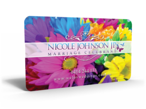 Nicole Johnson | Business Card Design by Hardcore Design