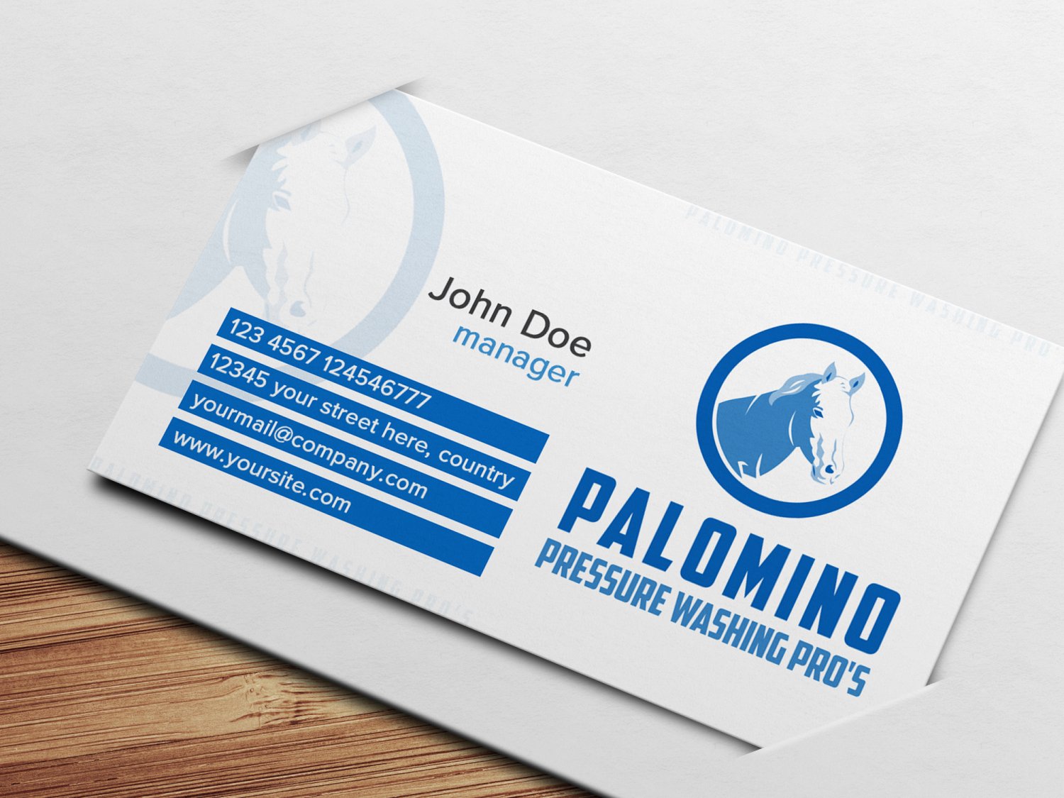 Logo Design by Kero for Palomino Pressure Washing | Design #9247429