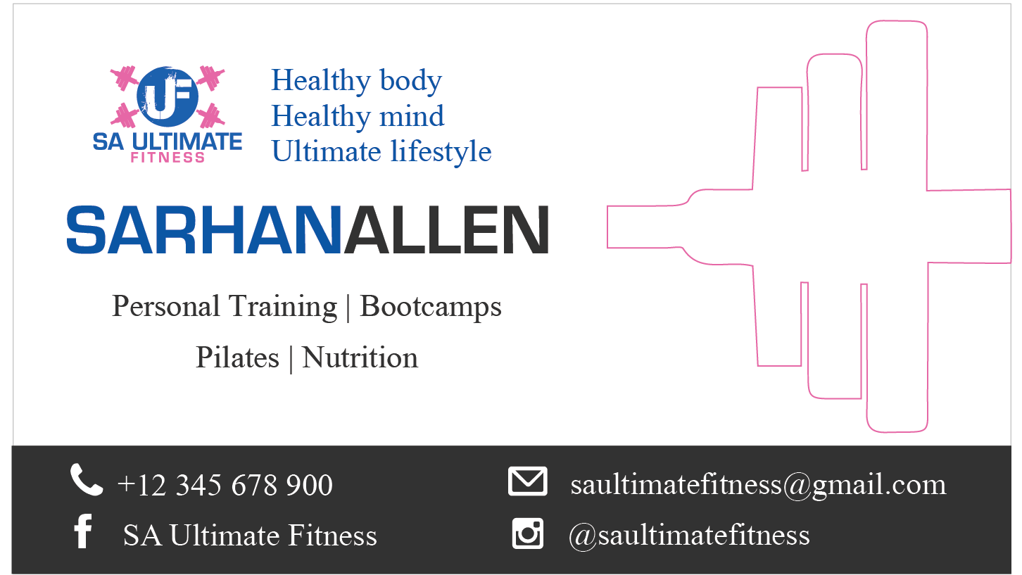 Visitenkarten-Design von Urbanique für SA Ultimate Fitness | Design #9207075