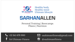 Business Card Design by Urbanique for SA Ultimate Fitness | Design: #9207099
