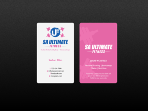 Business Card Design by Creations Box 2015 for SA Ultimate Fitness | Design: #9211913