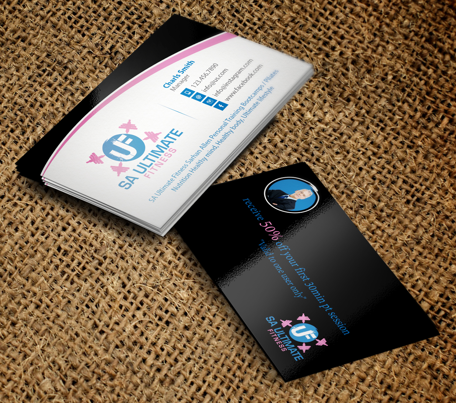 Business Card Design by PD Studios for SA Ultimate Fitness | Design #9203642
