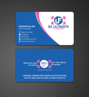 Business Card Design by chandrayaan.creative for SA Ultimate Fitness | Design: #9209716