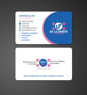 Business Card Design by chandrayaan.creative for SA Ultimate Fitness | Design: #9209750