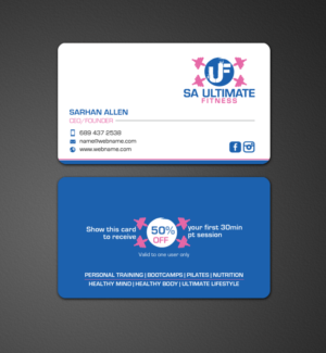 Business Card Design by chandrayaan.creative for SA Ultimate Fitness | Design: #9216686