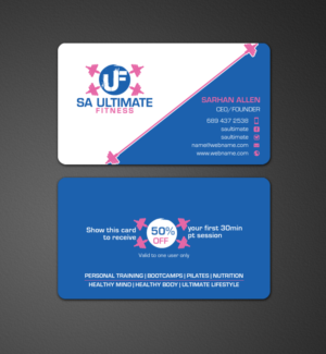 Business Card Design by chandrayaan.creative for SA Ultimate Fitness | Design: #9216700