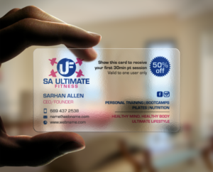 Business Card Design by chandrayaan.creative for SA Ultimate Fitness | Design: #9216702