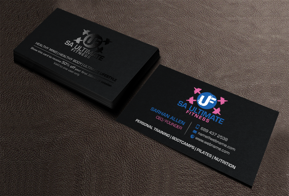 Design de Carte de Visite par chandrayaan.creative pour SA Ultimate Fitness | Design #9216706