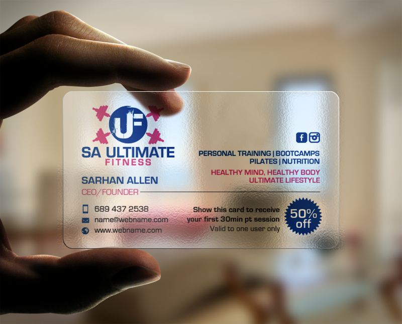 Visitenkarten-Design von chandrayaan.creative für SA Ultimate Fitness | Design #9216710