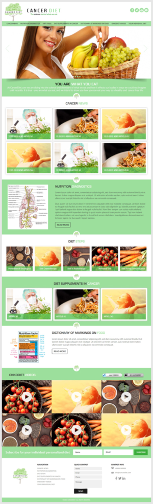 Cancer Diet / CancerDiet.com | Web-Design von -Marc-