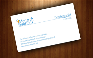 Business Card Design by Zarka for Monarch Solutions | Design: #2057155