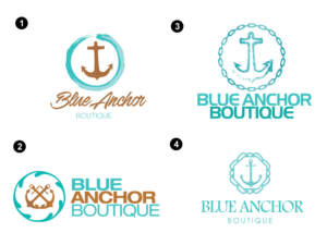 Diseño de Logo por ney@onedaygraphics para Blue Anchor Boutique | Diseño: #9205346