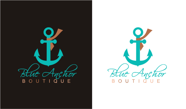 Diseño de Logo por cr8ive para Blue Anchor Boutique | Diseño #9211421