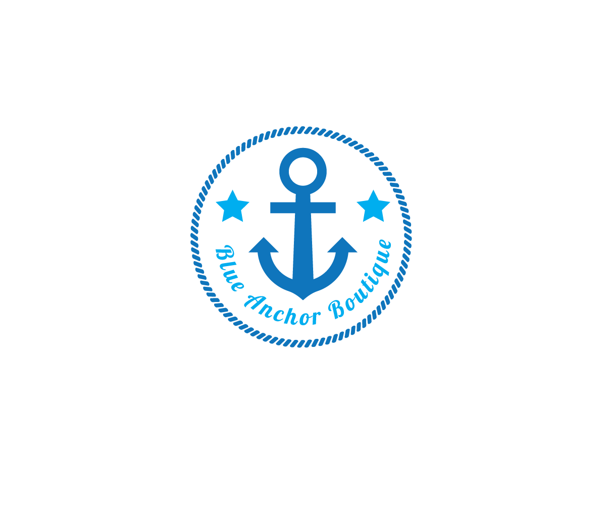 Logo Design by yoossefMaroc for Blue Anchor Boutique | Design #9203377