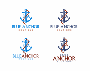 Logo Design by pa2pat for Blue Anchor Boutique | Design #9204642