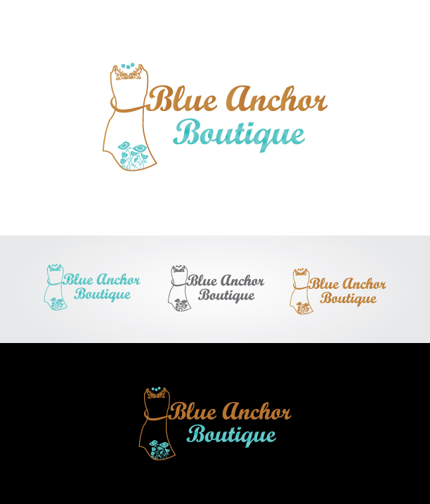 Logo-Design von Creative Ants für Blue Anchor Boutique | Design #9211783