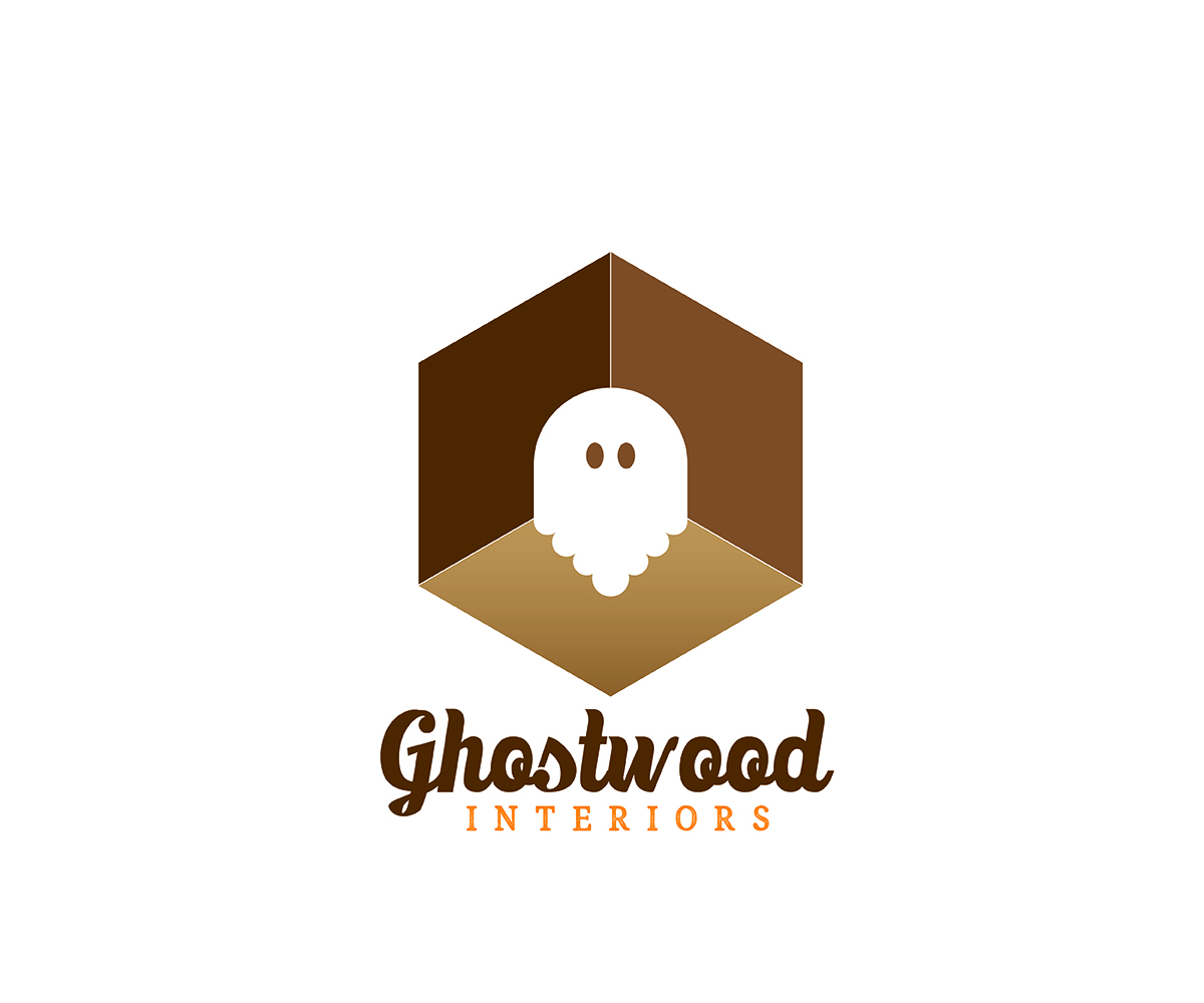 Logo Design by Curly Cat Lab for Ghostwood Interiors | Design #9430520