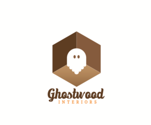 Logo Design by Curly Cat Lab for Ghostwood Interiors | Design #9430520