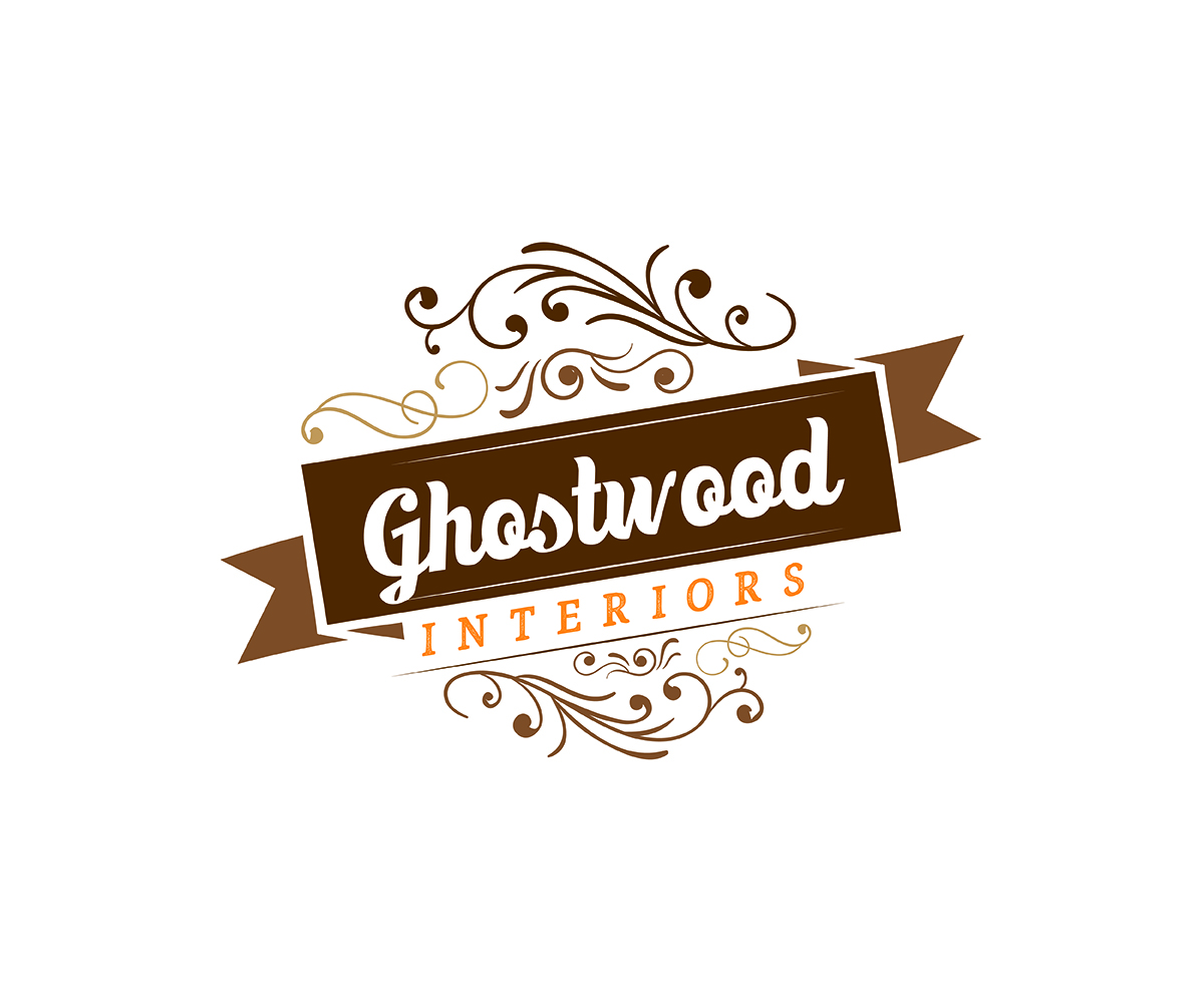 Logo Design by Curly Cat Lab for Ghostwood Interiors | Design #9440091