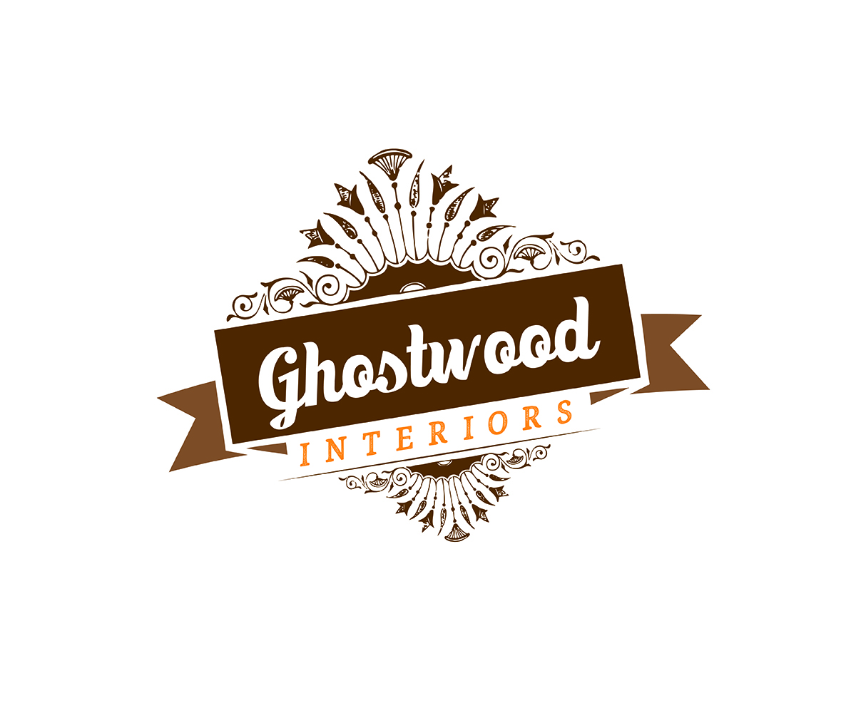 Logo Design by Curly Cat Lab for Ghostwood Interiors | Design #9440092