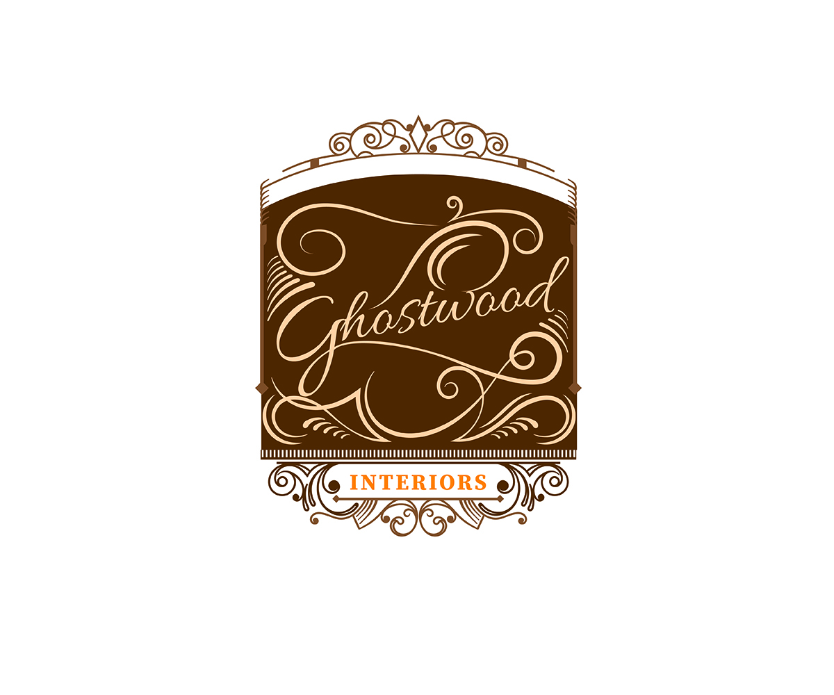 Logo Design by Curly Cat Lab for Ghostwood Interiors | Design #9440093