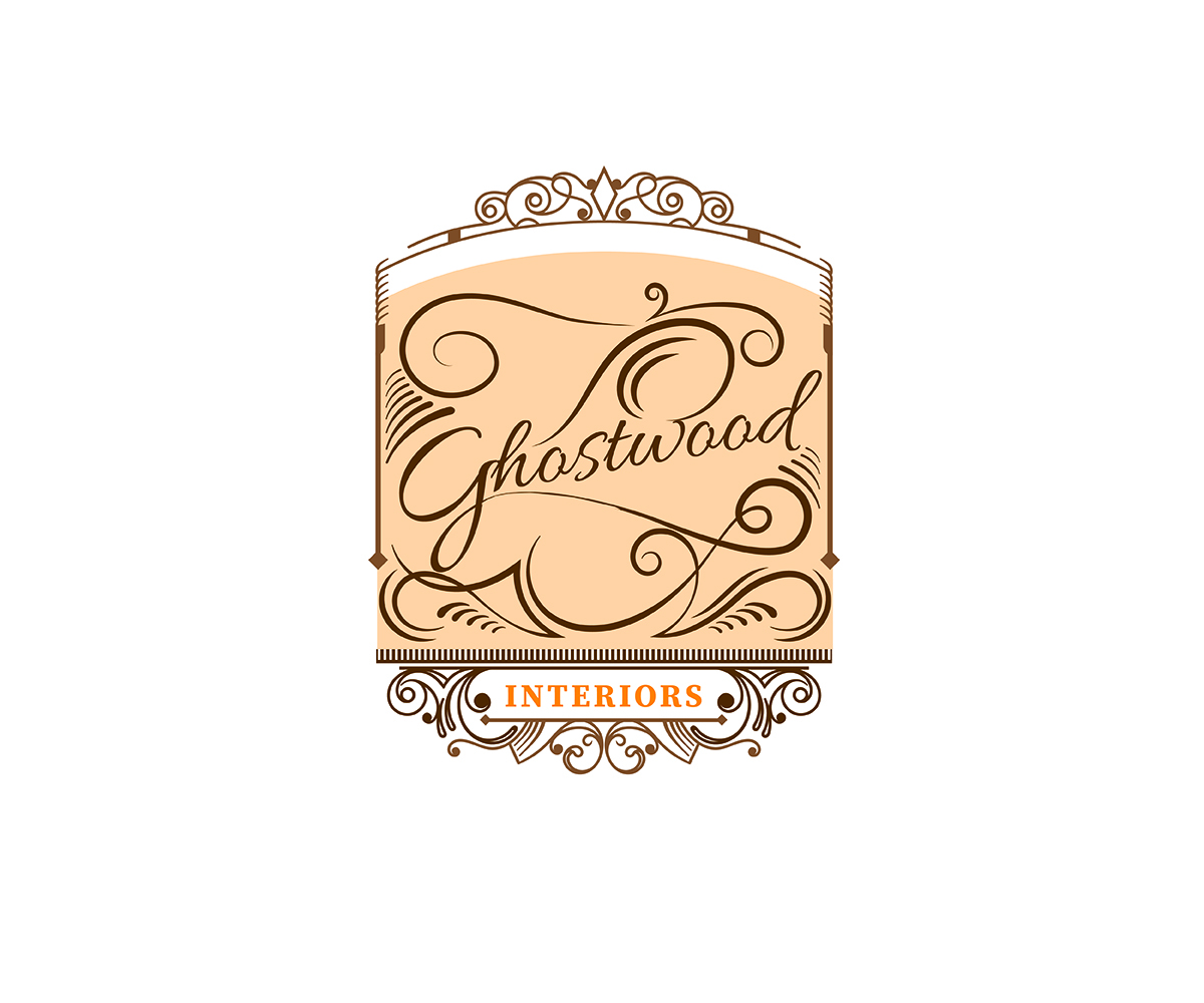 Logo Design by Curly Cat Lab for Ghostwood Interiors | Design #9440094