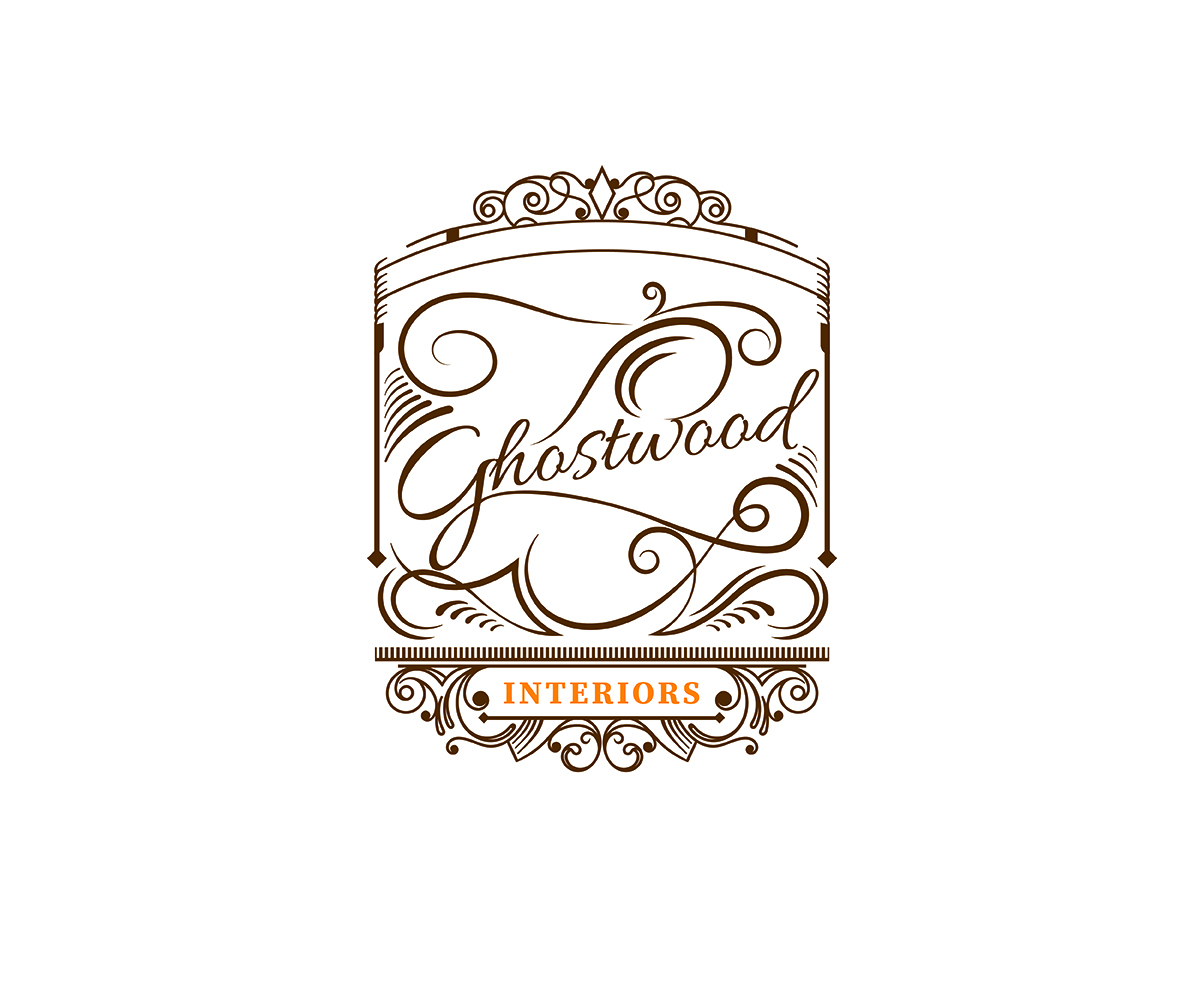 Logo Design by Curly Cat Lab for Ghostwood Interiors | Design #9440095