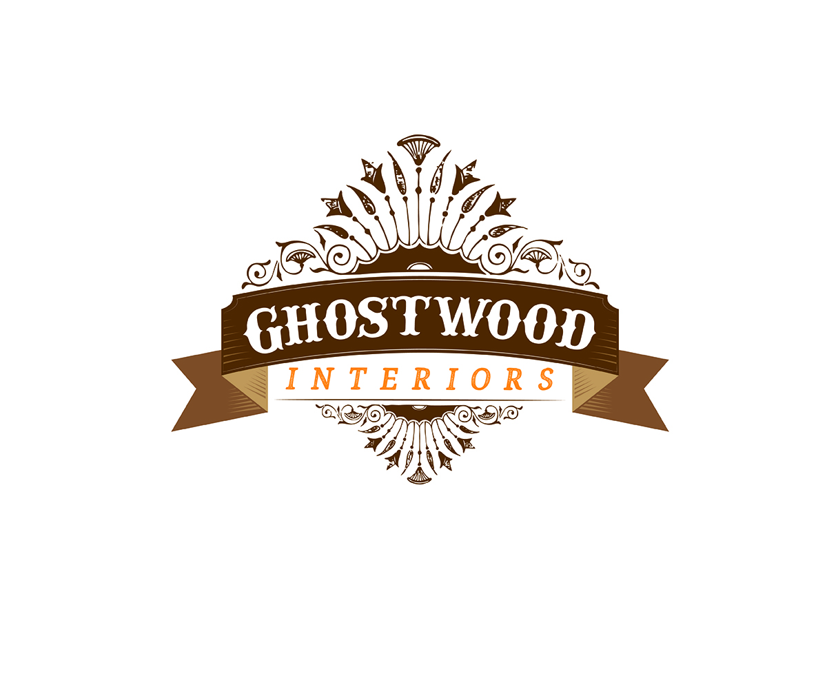 Logo Design by Curly Cat Lab for Ghostwood Interiors | Design #9456411