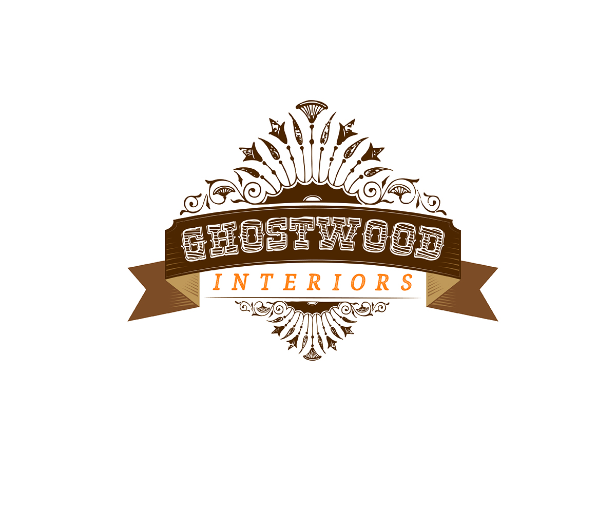 Logo Design by Curly Cat Lab for Ghostwood Interiors | Design #9456412