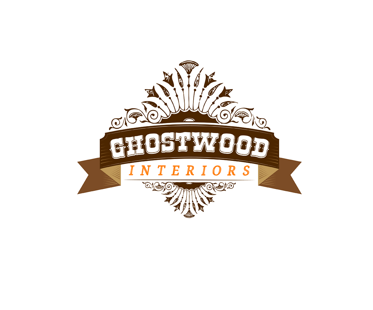 Logo Design by Curly Cat Lab for Ghostwood Interiors | Design #9456413