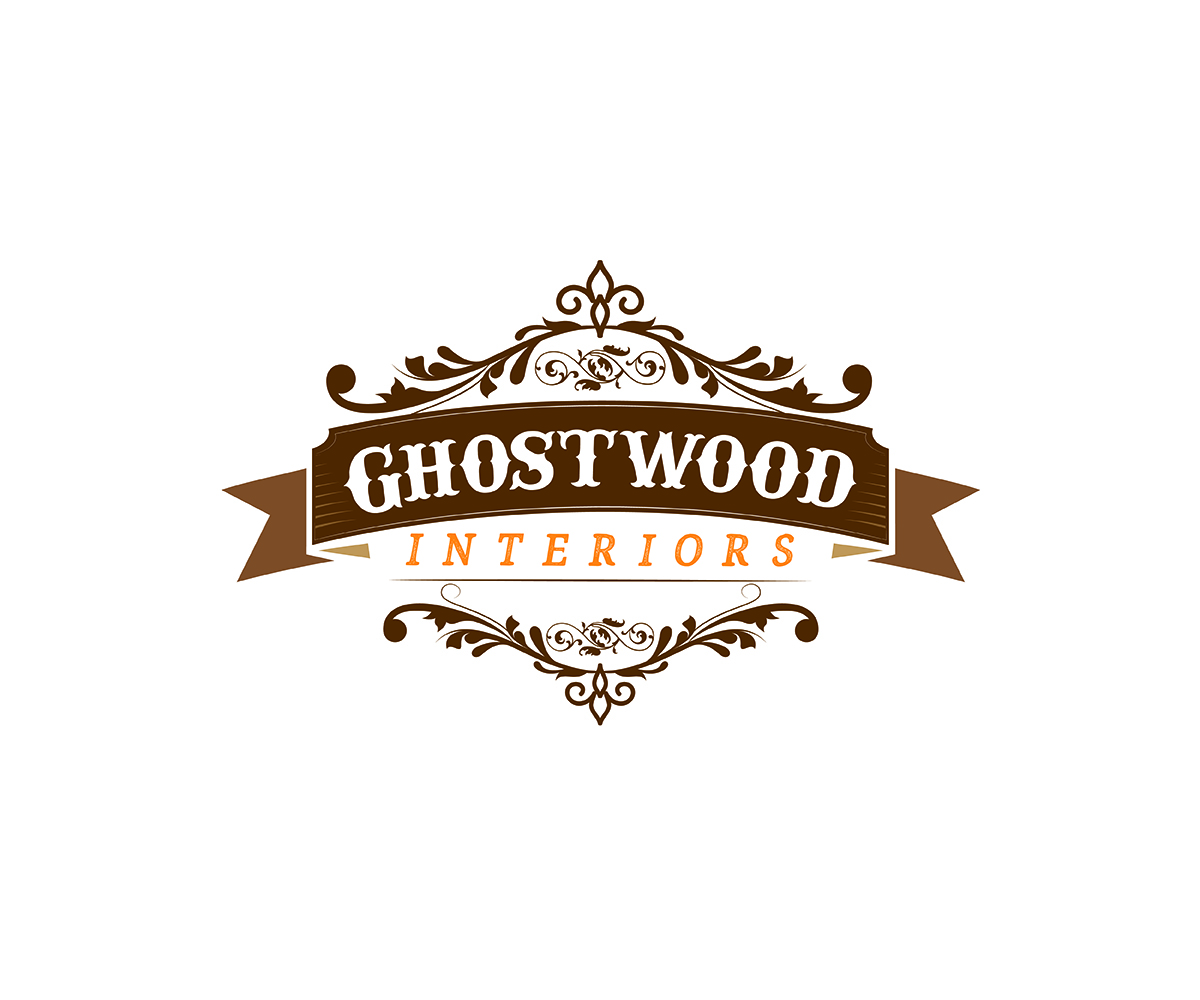 Logo Design by Curly Cat Lab for Ghostwood Interiors | Design #9457700